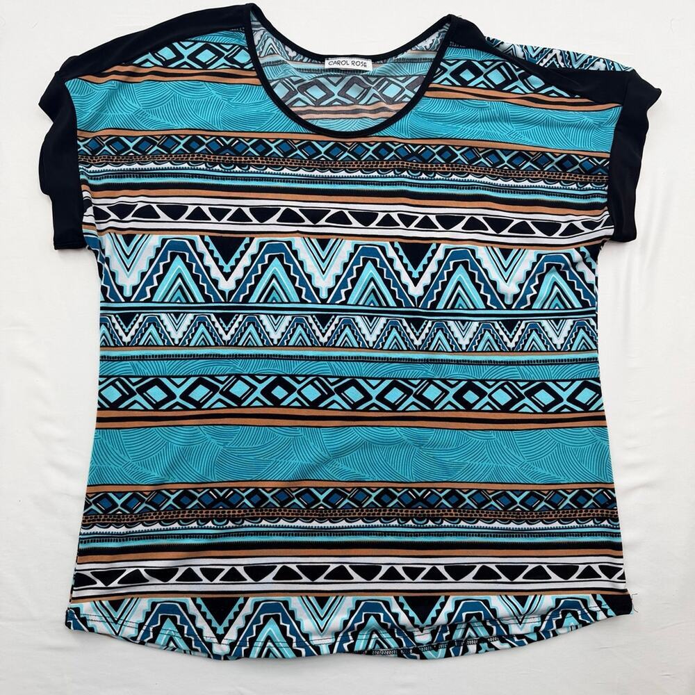 Abstract Blue Top